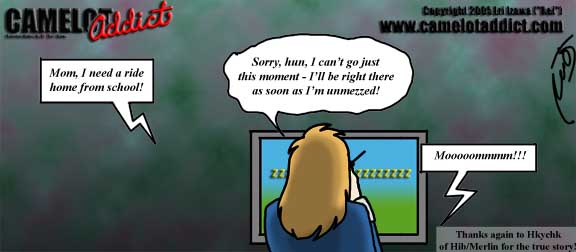 Mom, you addict!