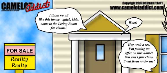 LR = Living Room ... all claim!