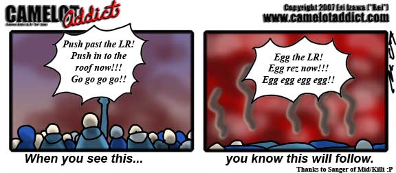 Push past LR = Egg the LR