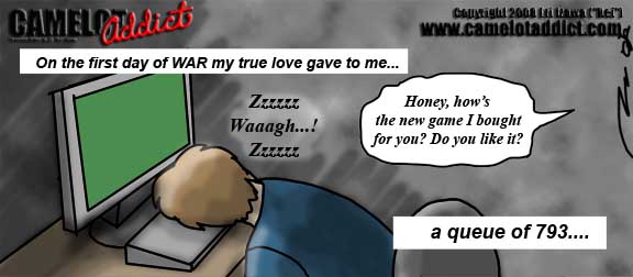 On the first day of WAR ... queue of 793....