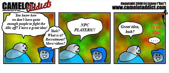 Need more people to fight off Albz... err, Albs? NPC Players ... err, NPC Playerz are the way to go!