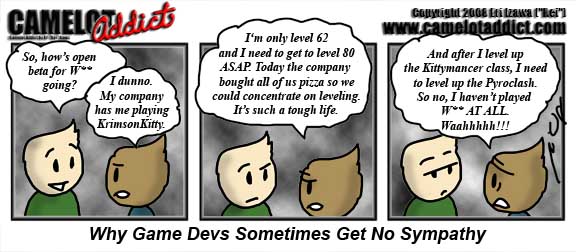 Sometimes game devs don't deserve sympathy, even if it means they can't play beta.