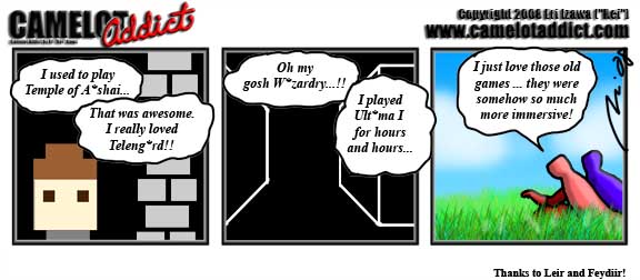 W*zardry, Ult*ma, Temple of A*shai, Teleng*rd ... somehow they were MORE IMMERSIVE than modern games... but were they...?