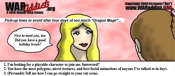 Pick-up lines to avoid after too much 'Dragon Mage'...