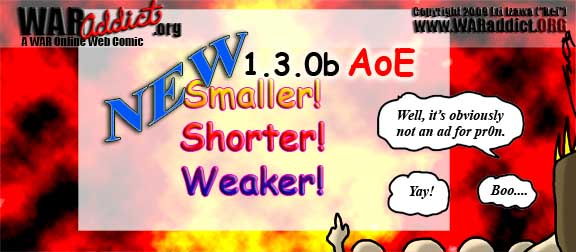 New 1.3.0b AoE smaller shorter weaker ... not a pr0n ad!